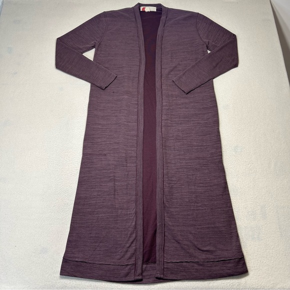 FREE PEOPLE FP BEACH Bicoastal Cardigan Sweater in Plum Size XS - Picture 4 of 9
